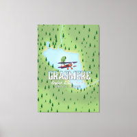 Shymbulak Kazakhstan poster de voyage ski