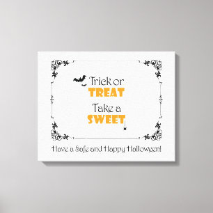 Toile Signe de festin de Halloween
