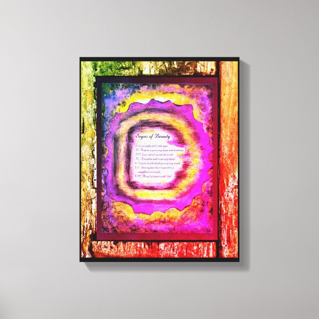 Toile Signes de beauté (Recto)