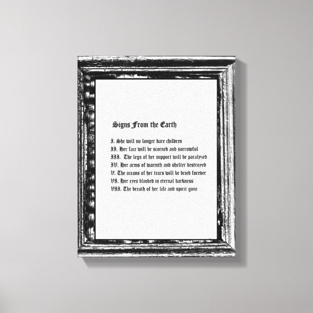 Toile Signes de la terre (Recto)