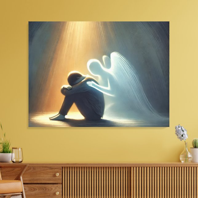 Toile  Silent Comfort Angel of Light Spiritual Healing (Insitu(Salon))