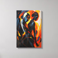 Silhouette Abstraite élégante dans l'art des tons 