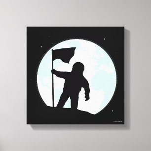 Toile Silhouette d'astronaute