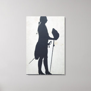 Toile Silhouette d'un homme