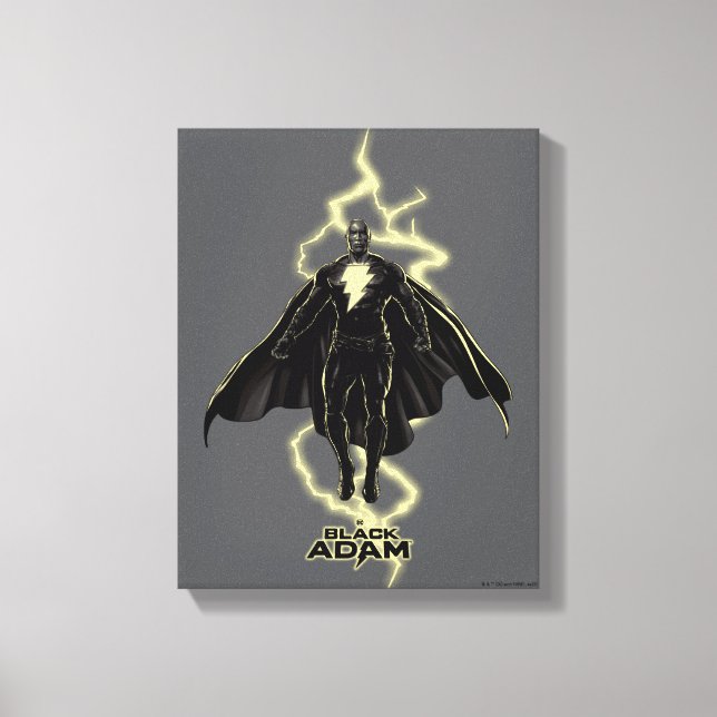 Toile Silhouette noire Adam Lightning (Recto)