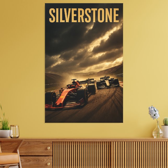 Toile Silverstone Circuit British Grand Prix F1 MotoGP 2 (Insitu(Salon))