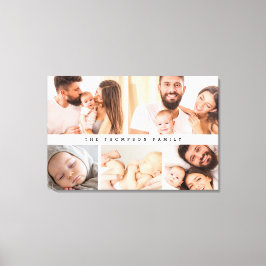 Toile Simple Modern Family Photo collage personnalisé