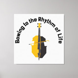 Toile S'incliner au rythme de la vie Violoncelle