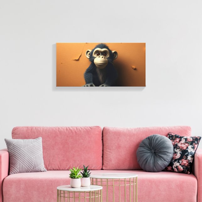Toile Singe noir (Insitu(Salon))