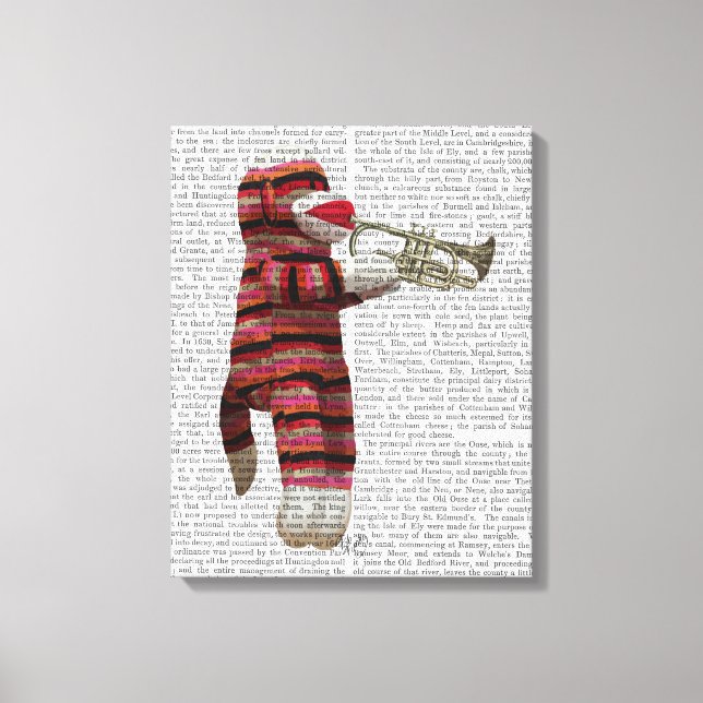 Toile Singe-Sock Jouer Trumpet (Recto)