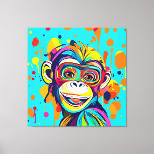 Toile Singe souriant