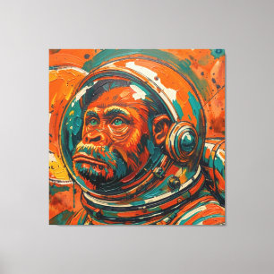 TOILE SINGES DANS L'ESPACE-2