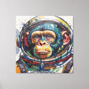 TOILE SINGES DANS L'ESPACE-3