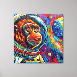 TOILE SINGES DANS L'ESPACE-4