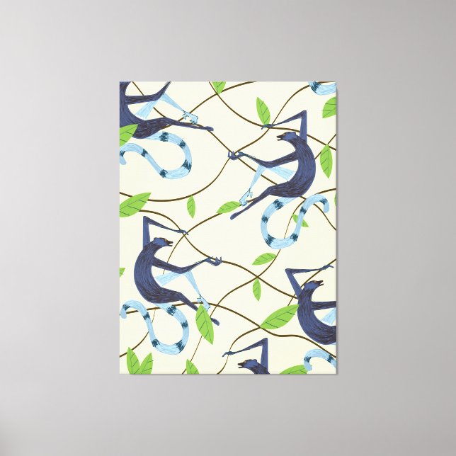 Toile Singes vintages (Recto)