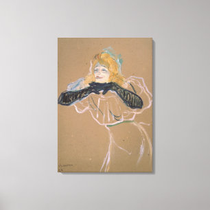 Toile Singi de Henri De Toulouse-Lautrec   Yvette