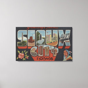 Toile Sioux City, Iowa - grandes scènes de lettre