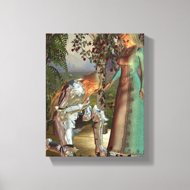 Toile Sir Launcelot et la reine Guinevere (Recto)