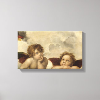 Toile Sistine Madonna Angels par Raphael