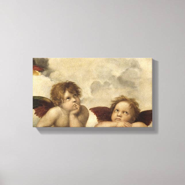 Toile Sistine Madonna Angels par Raphael (Recto)