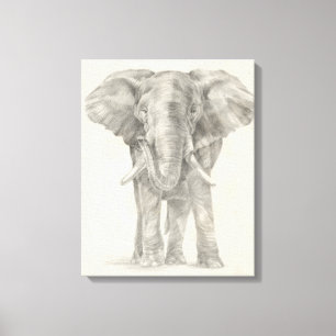 Toile Sketch des éléphants