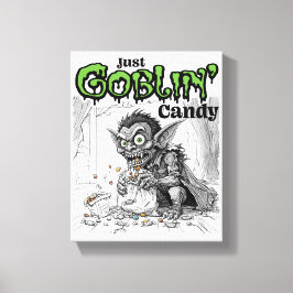 Toile Sketchy Just Goblin’ Candy