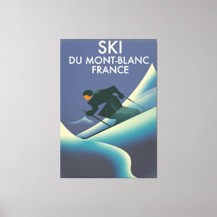 Toile Ski Mont Blanc France