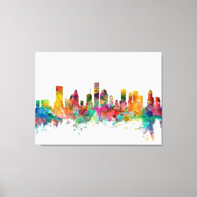 Toile Skyline de Houston (Recto)