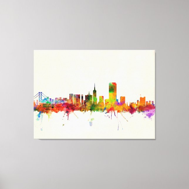 Toile Skyline de San Francisco City (Recto)