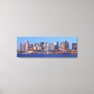 Toile Skyline du centre-ville de Boston depuis le centre