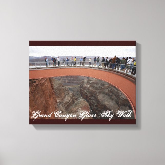 Toile Skywalk Grand Canyon en verre (Recto)