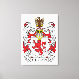 Toile Sloan Family Crest