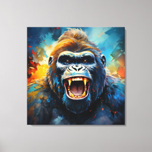 Toile Smiling gorilla