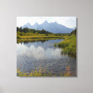 Toile Smoky Reflections of the Grand Tetons