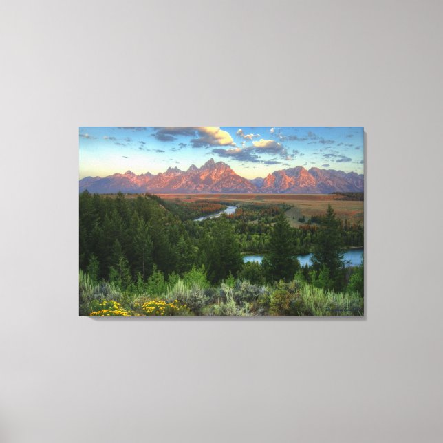 Toile Snake River Vue sur Sunrise (Recto)