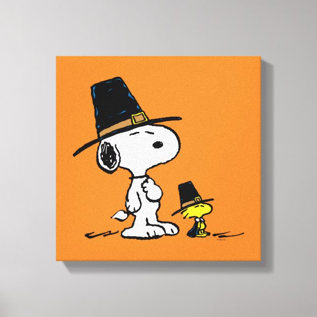 Toile Snoopy & Woodstock Pilgrim (Recto)
