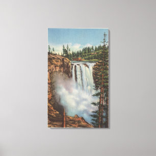 Toile Snoqualmie tombe, WA - vue des automnes en haut