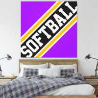 SOFTBALL amusant violet brillant Black Racing rayu