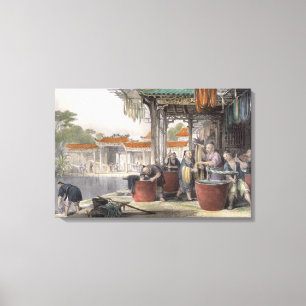 Toile Soie de teinture et de enroulement, de 'Chine