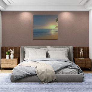 Toile Soirée coucher de soleil paisible