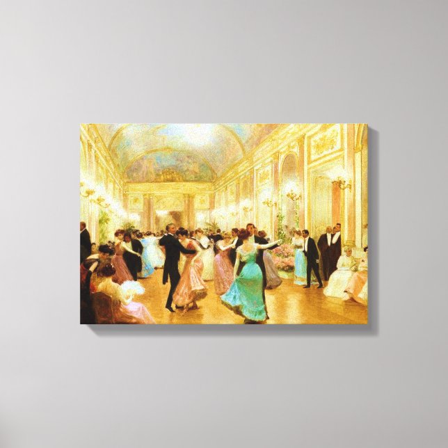 Toile Soirée élégante (Danser au Palais Ball) (Recto)