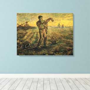 Toile Soirée - Fin de journée de Vincent van Gogh