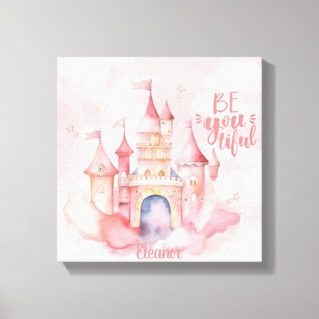 Toile Sois-tu gentil personnalisable (Recto)