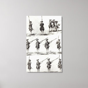 Toile Soldats avec des baïonnettes