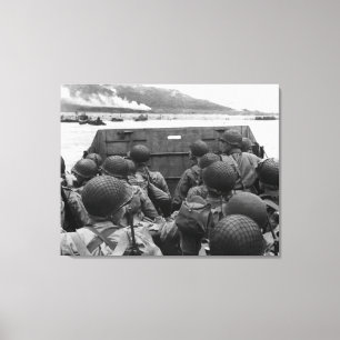 Toile Soldats Du Jour J Dans Un Bateau De Higgins