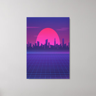 Toile Soleil rétro des années 80