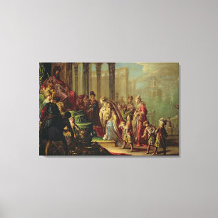 Toile Solomon et la reine de Sheba, ou Esther avant A
