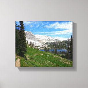 Toile Sommet Pittoresque des montagnes de la chaîne de 
