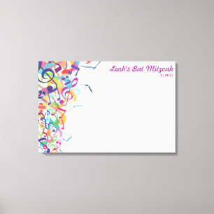 Toile SONS DU Panneau D'Inscription Bat mitzvah DE TORAH