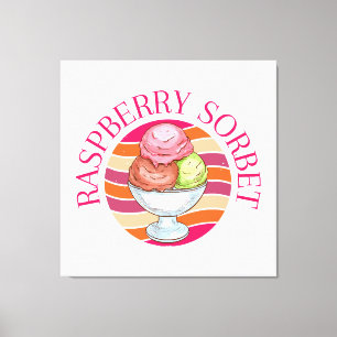 Toile Sorbet framboise